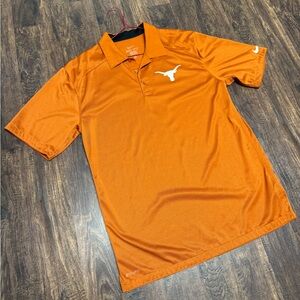 Nike Dri Fit Texas Longhorns Polo Men's Medium